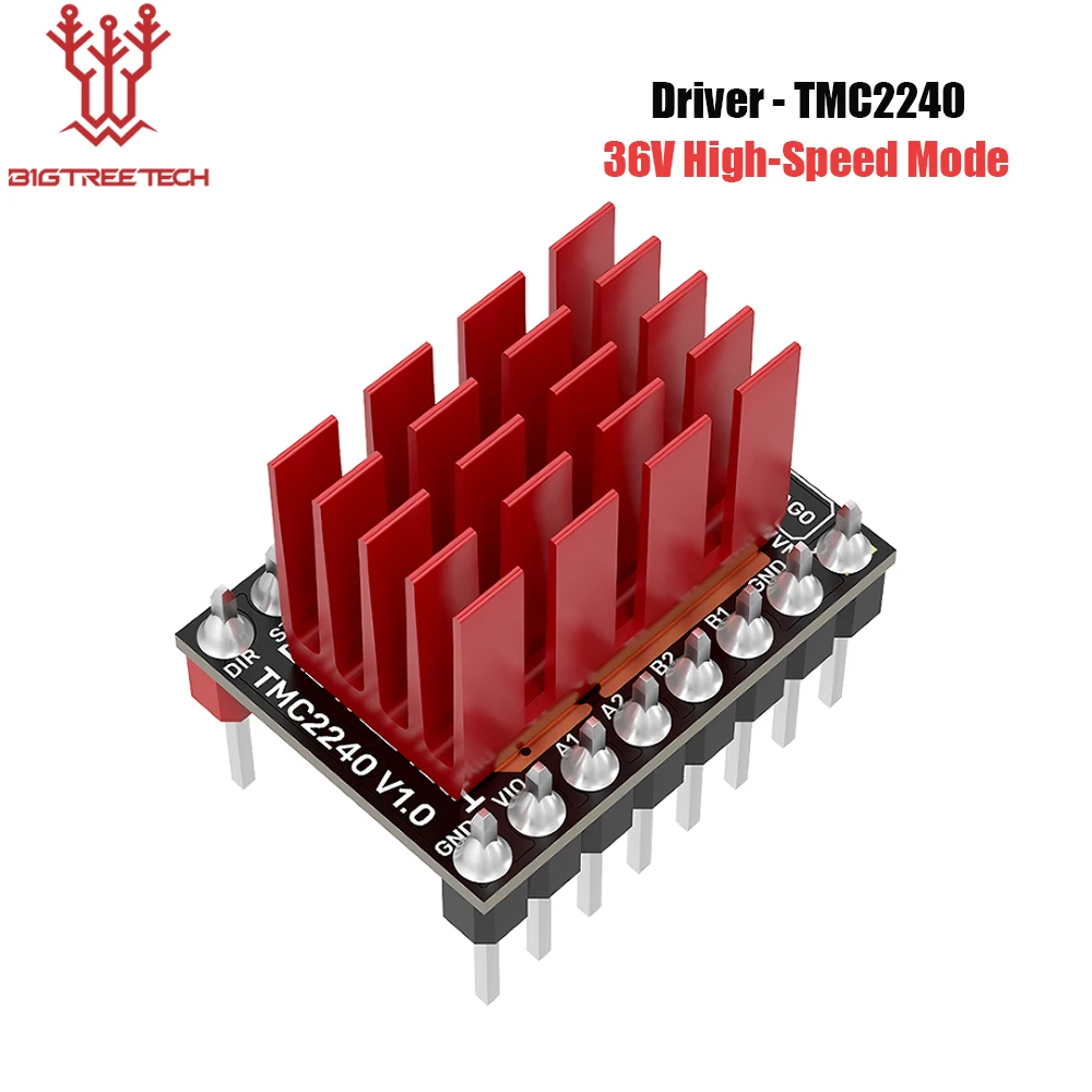 BIGTREETECH TMC2240 moduł sterownika silnika krokowego części drukarki 3D tryb SPI 36V szybki VS TMC2209 TMC5160 dla Octopus SKR