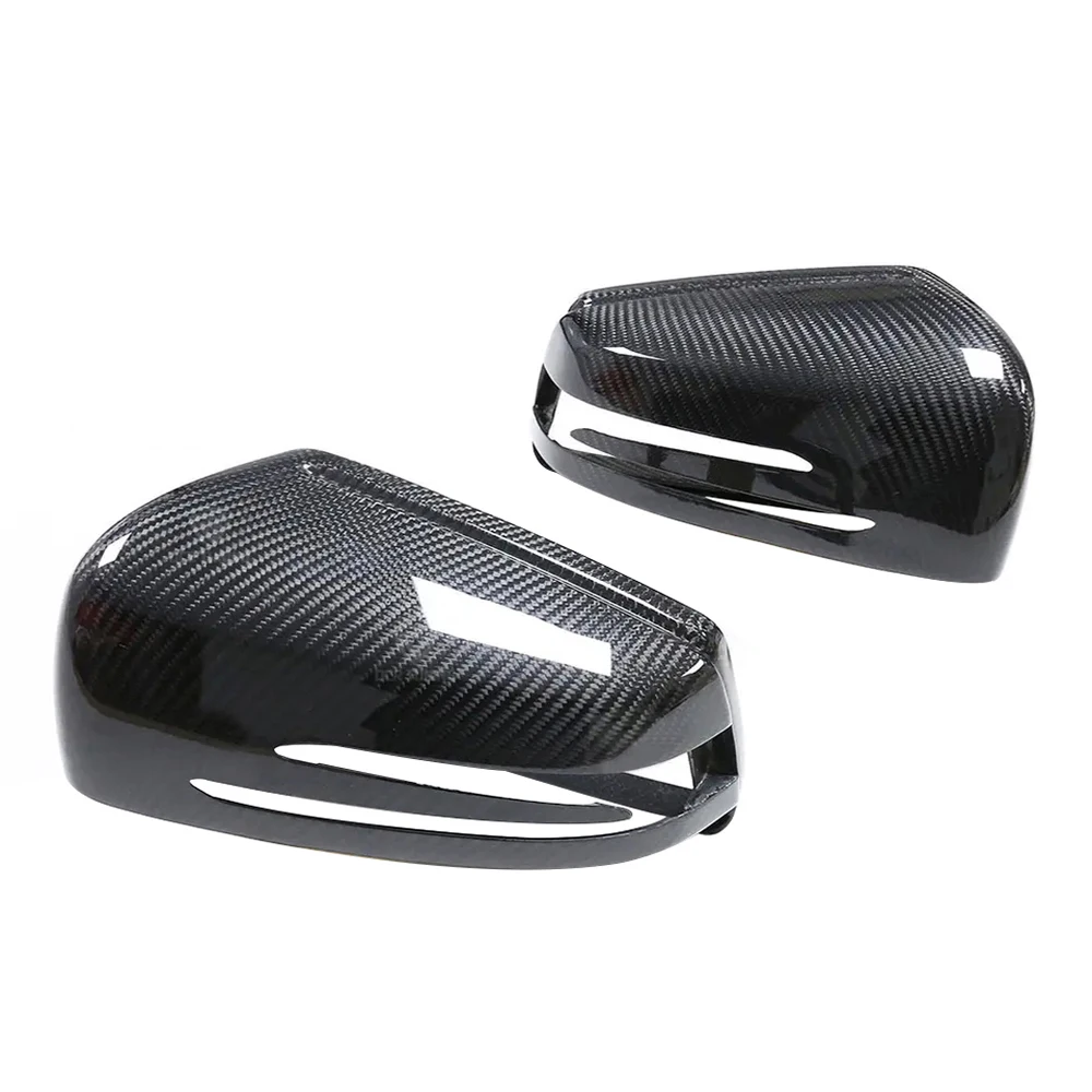 Replacement Rearview Side Mirror Covers Cap For Mercedes Benz X204 X156 W218 GLK GLA CLS Class OEM Dry Carbon Fiber Shell