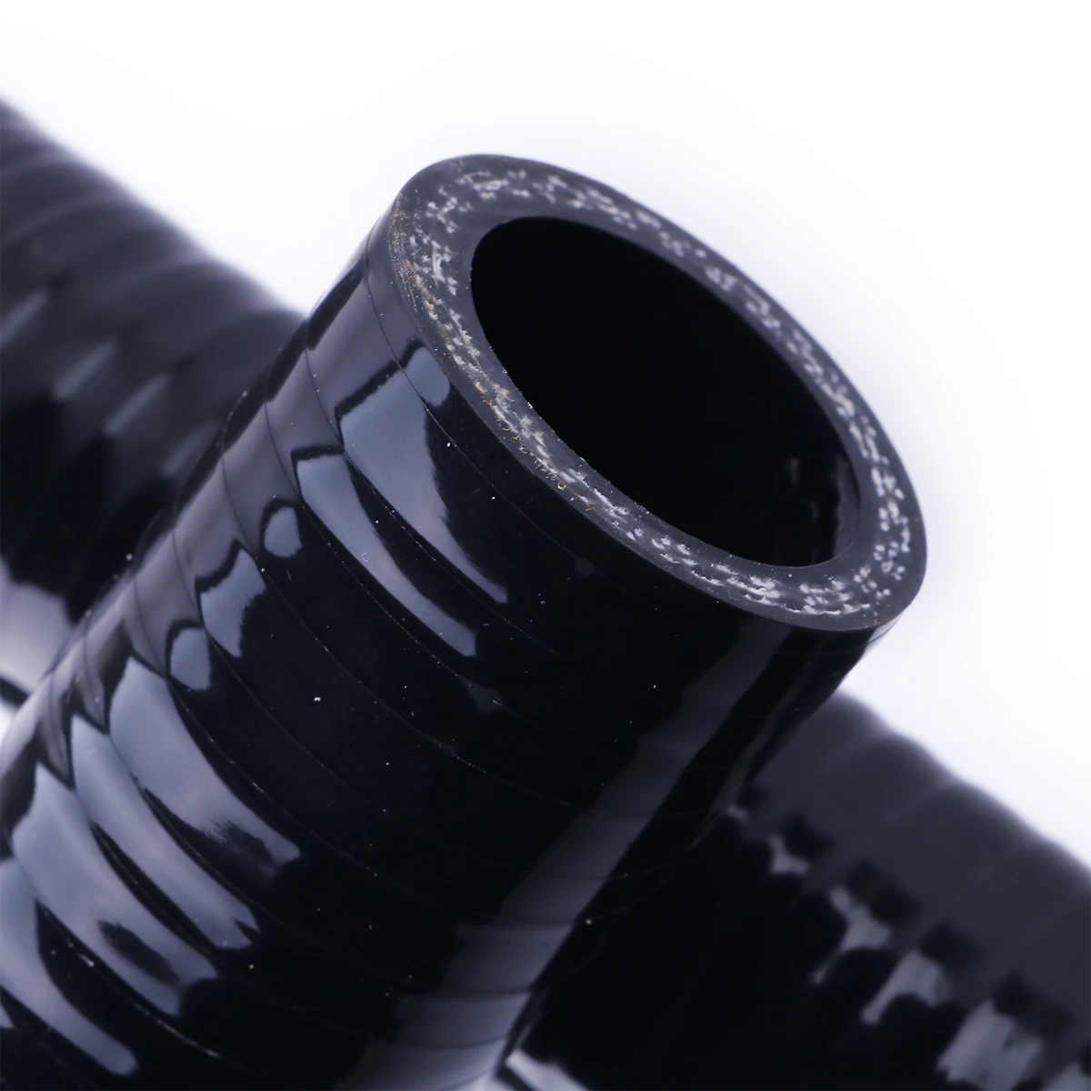 Gloss Black 90° 90 Degree Reducer Elbow ID 51 54 57 60 63 64 70 76 85 90 mm Silicone Bend Coupler Joint Hose 3ply 102mm-long-leg