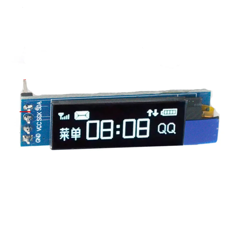 New 0.91 Inch OLED Display Module I2C SSD1306 OLED Display Module White / BLUE I2C OLED Screen Driver DC 3.3V~5V for Arduino DIY