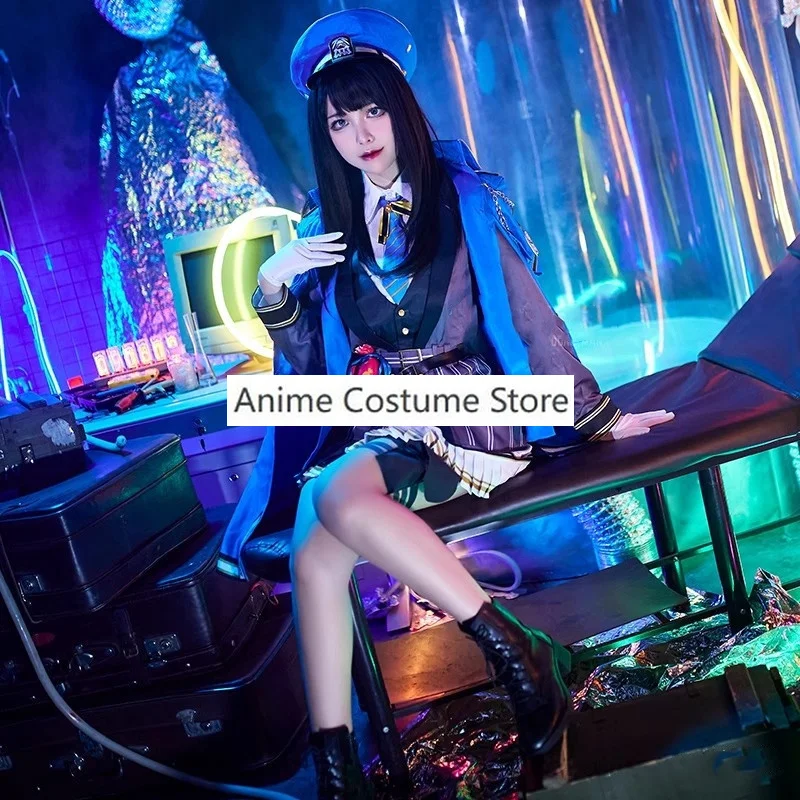 Anime NIKKE The Goddess Of Victory Diesel Blue Sailor Suit Lovely Dress Uniform Cosplay Costume Halloween Party Women Outfits