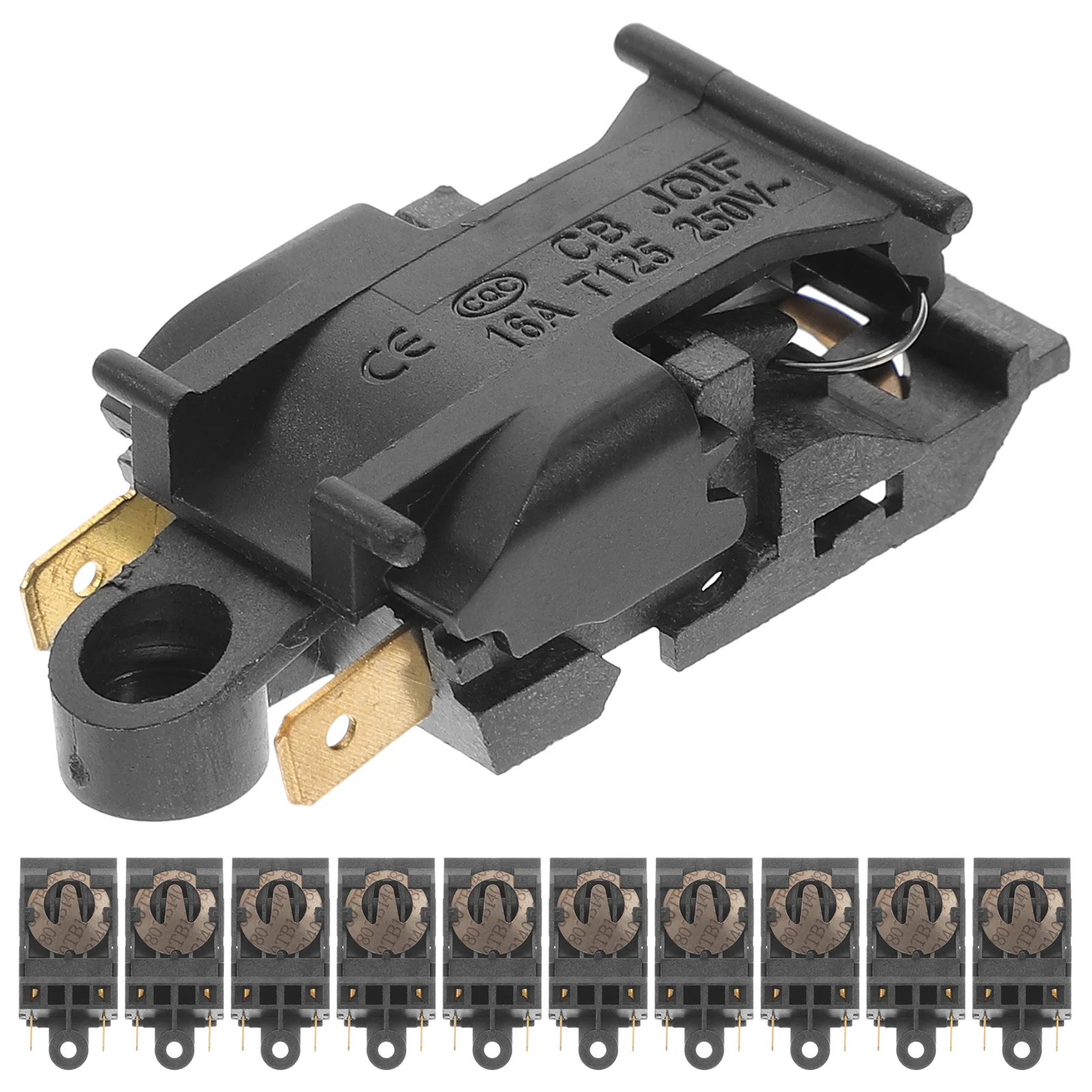 

12Pcs Thermostat Temperature Control Switch 16a 250V for Water Kettle Oven Coffee Machine Thermal Control for Heating Devices