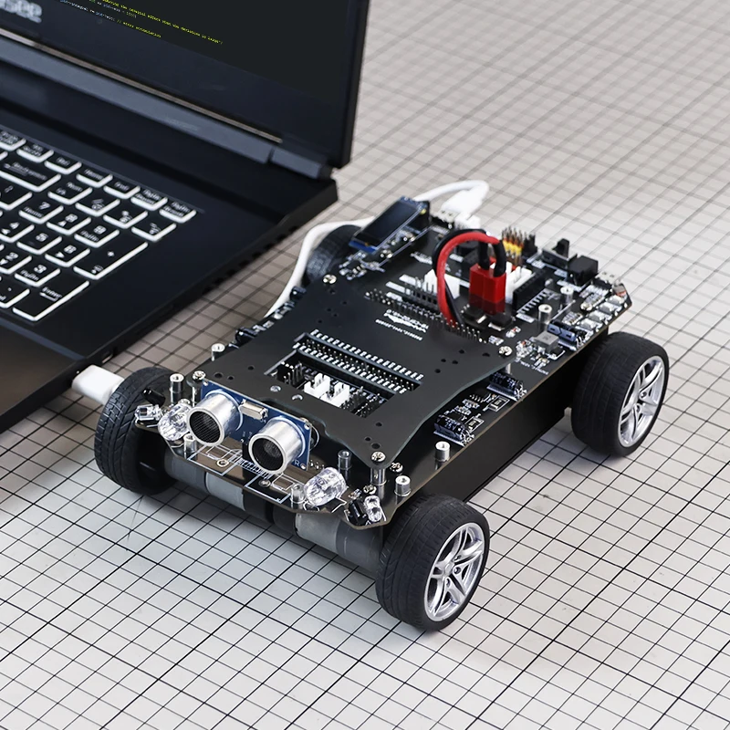 STM32 Smart Robot Car Kit elettronico con motore Encoder 310 modulo ad ultrasuoni progetto scheda di sviluppo fai da te