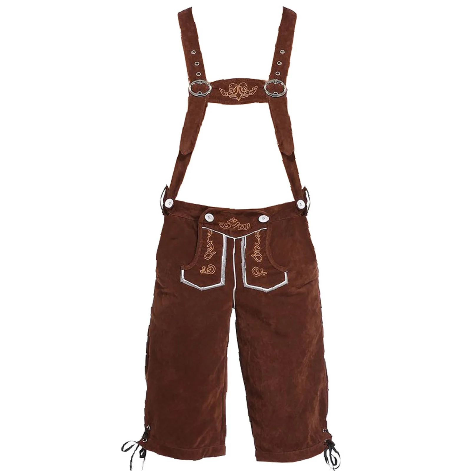 

Oktoberfest Bib Pants Traditional Bavarian Beer Costume For Men Festival German Dirndl Cosplay Jumpsuits