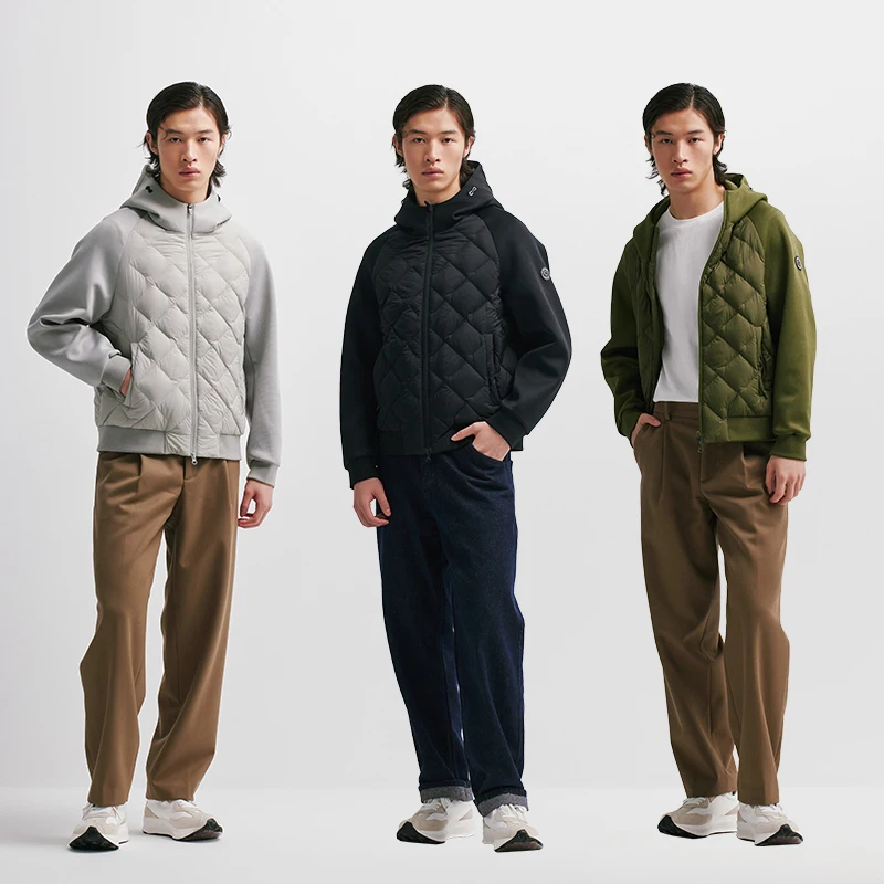 

Chericom Men's Short Hooded Lightweight Down Jacket 2025 Winter Casual Versatile Warm Jacket Cold Fashion Padded Jacket Y299532Y