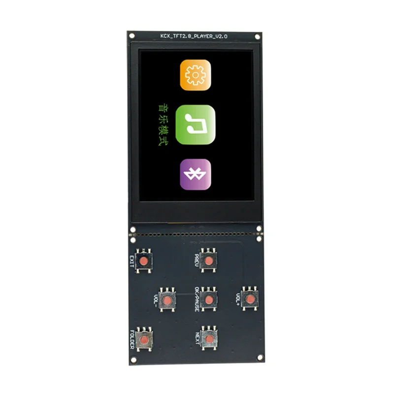 

APPLIA-Новый цветной TFT-экран 2,8-дюймовый Bluetooth MP3 с воспроизведением звука, модуль платы декодера USB TF Stereo (2,0)