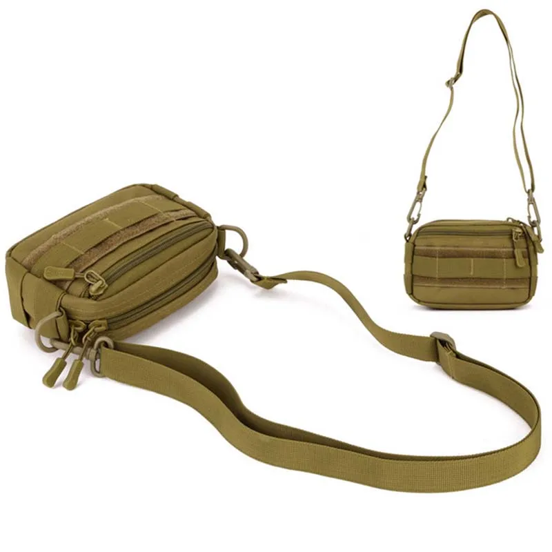 Tactical Nylon Waist Bag Messenger Sport Bag Molle Mini Crossbody Shoulder Personal Defense Ultra-light Range Bags