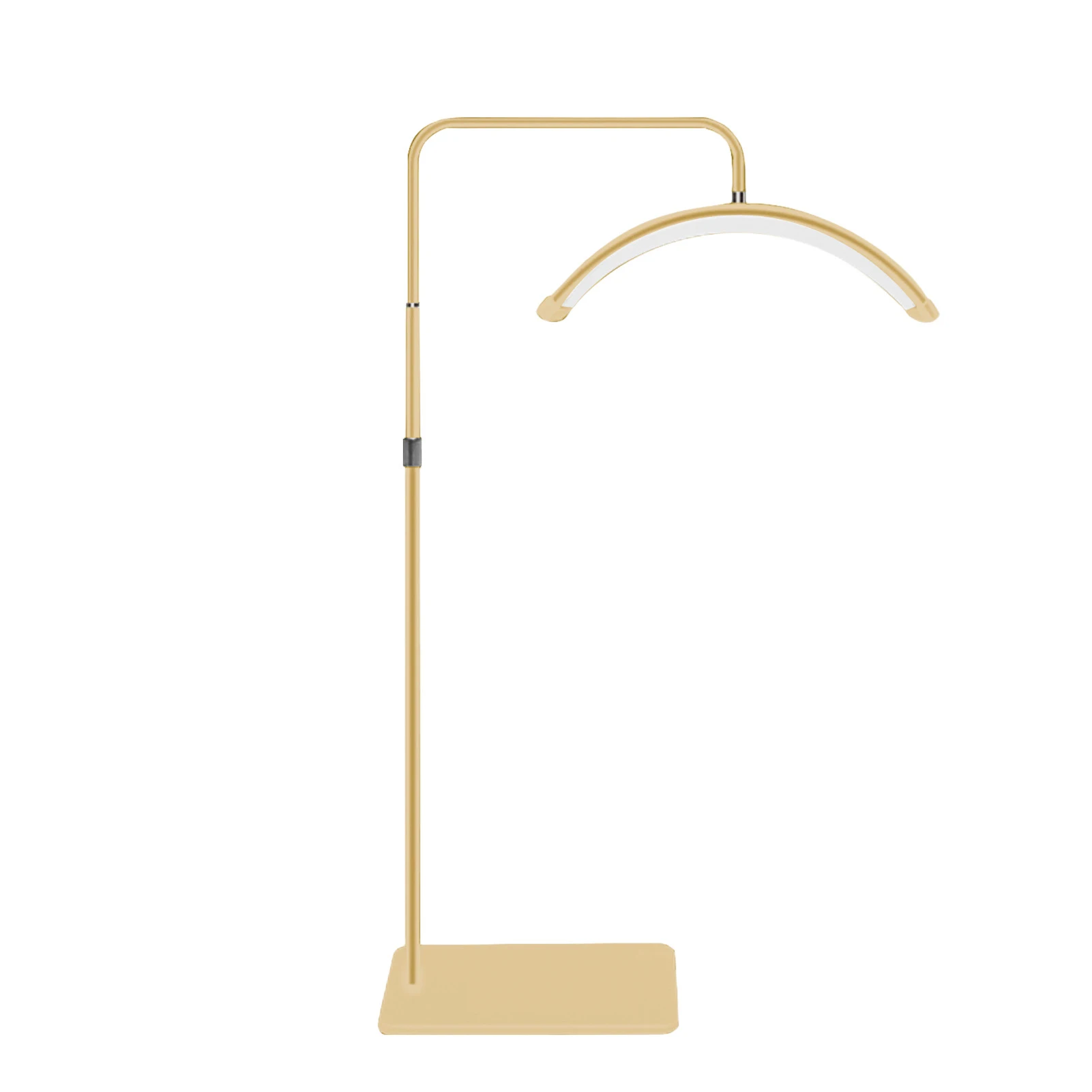 36-W-Boden-LED-Videoleuchte, halbmondförmiges Fülllicht, 3200 K-5600 K, dimmbar, mit 180 cm/70,9 Zoll Metalllichtständer-Fernbedienung