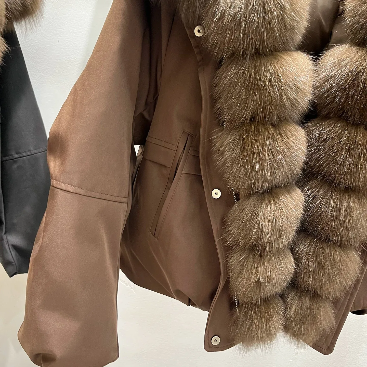 2026 New Autumn 90 Winter Goose Down Jacket Warm Women Coat Oversized Real Fox Fur Collar Thick Luxury Fashion Outerwear