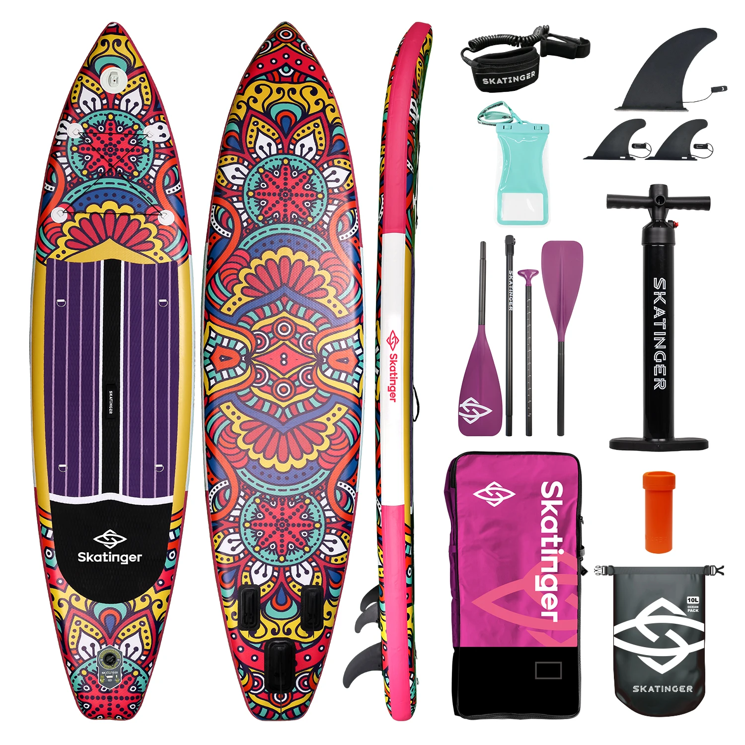 

Надувная доска для SUP-серфинга SKATINGER SUP, водонепроницаемая, 11'6"x32"x6", для стоячего катания на воде, с аксессуарами для рыбалки, доска SUB