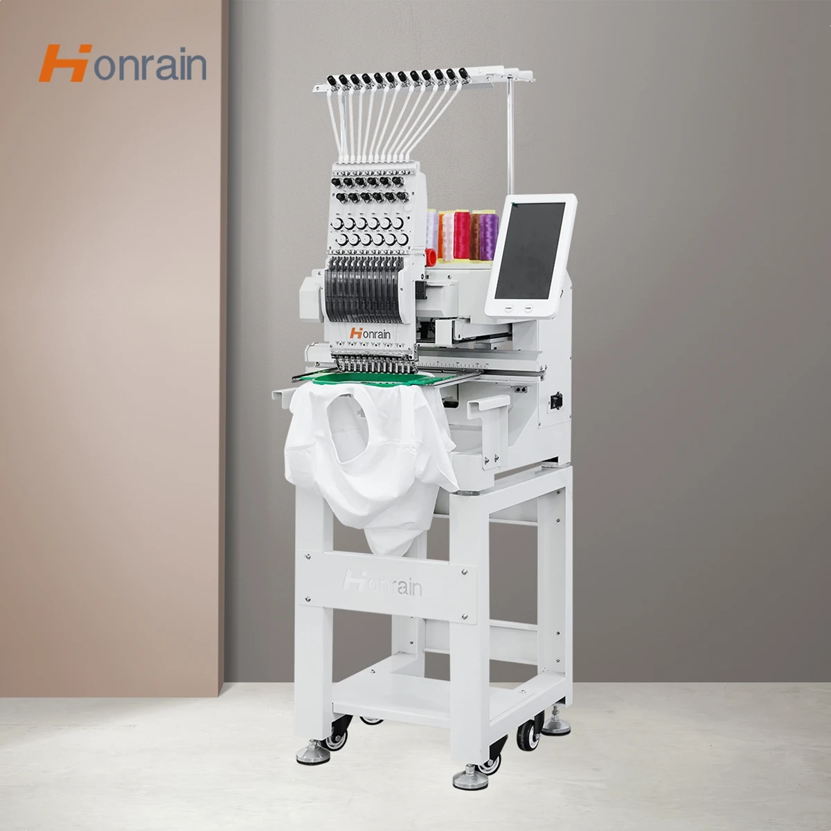 Home Use Single Head Embroidery Machine High Speed Low Noise 9/12 Needle Complete Accessories
