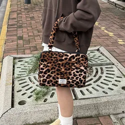 Leopard Print Laptop Bag Korea 13 14 15 15.6inch Organizer Portable Esxy Travel Computer Protect Case Ipad Tablet Storage Bag