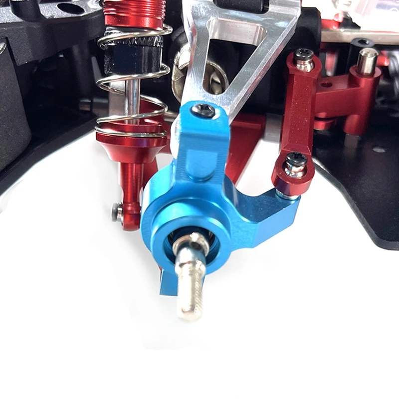 Для MJX 14301 14302 RC 1/14 модель автомобиля с дистанционным управлением металлическая модернизация сменная чашка рулевого управления серебристая