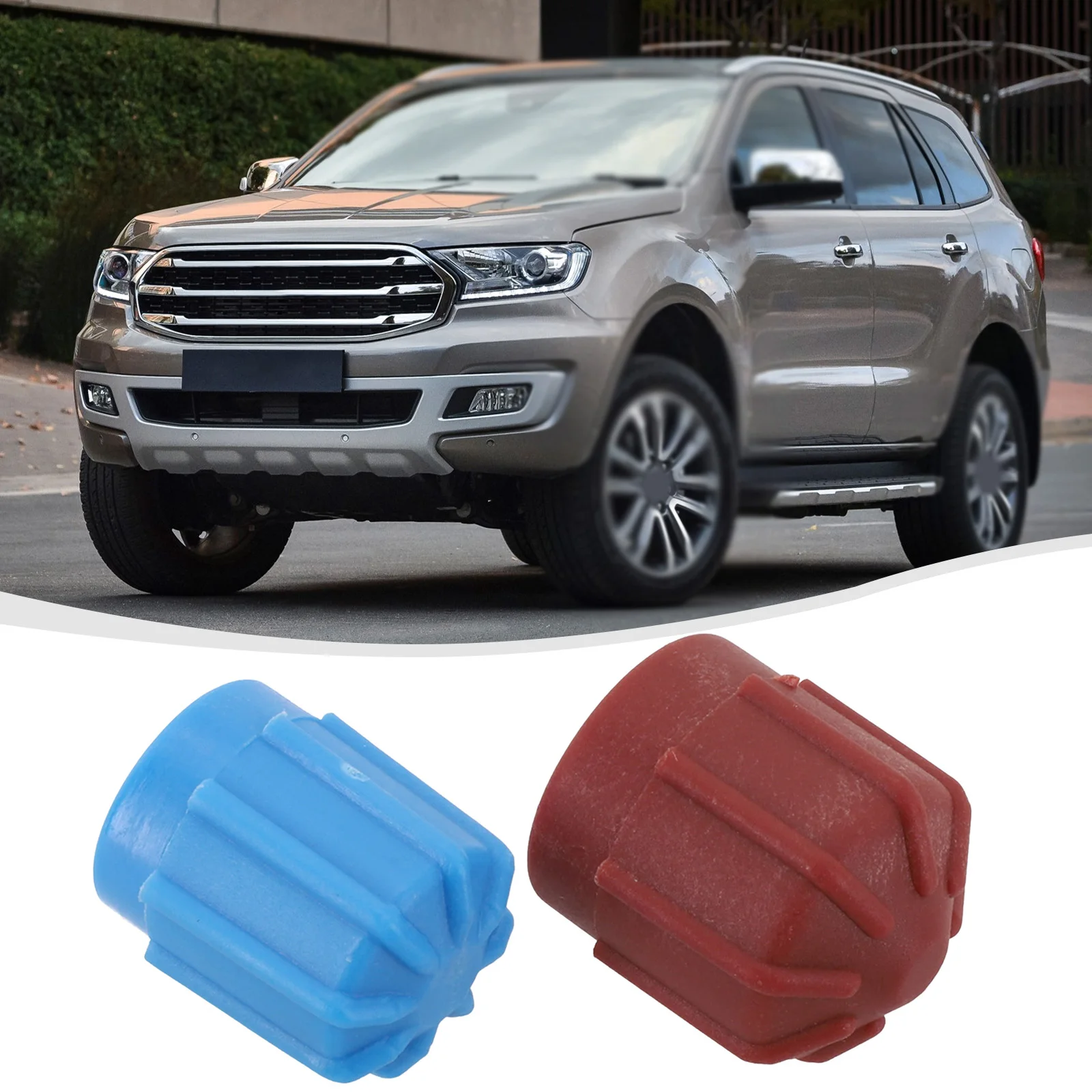 2PCS Car A/C Valve Cap Air Conditioning Valve Core Set Valve Dust Cover High/Low Voltage Car Air Conditioner  ABS Plastic Parts