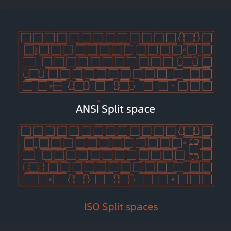 Lucky65 V1 V2 Keyboard Positioning Plate Customized 6.25U/Split Spaces FR4/PC/POM/PP/CF/ALU/Copper/Stainless Steel Accessories