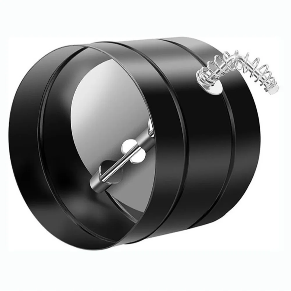 Fireplace Chimney Damper 6 inch Diameter Carbon Steel for Wood Burning Stove Airflow Control Valve Black Finish