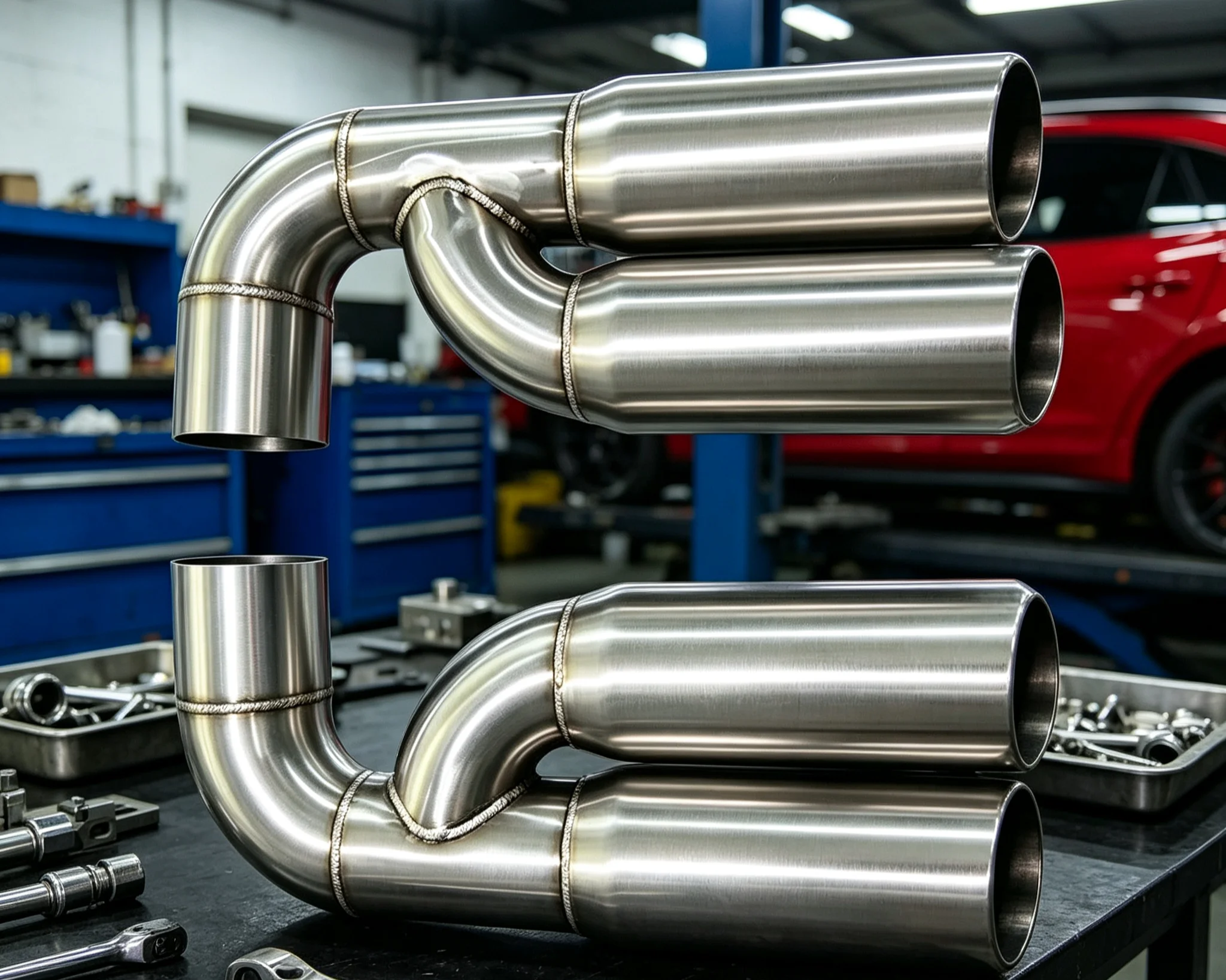 Exhaust tip for Volkswagen Touareg 2010-2018 stainless steel exhaust tip, upgraded Volkswagen Touareg R-Line quad exhaust tip