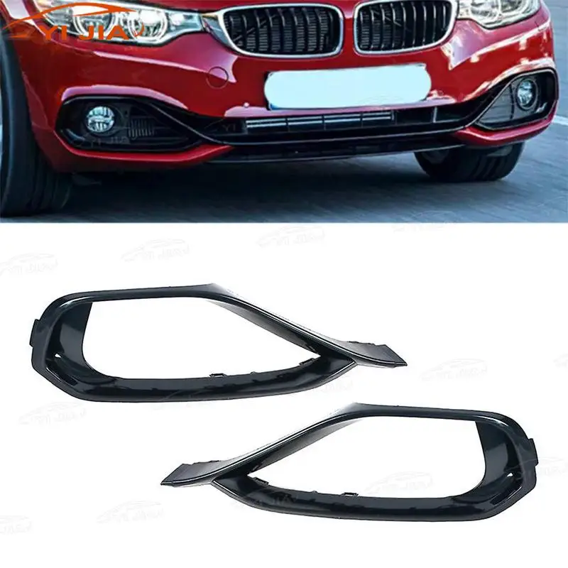 Car Fog Light Trim Panel 51117294839 Bumper 51117294840 Front Fog Lamp Trim Bezel Grille Frame For BMW 428i 430i 435i 440i M4