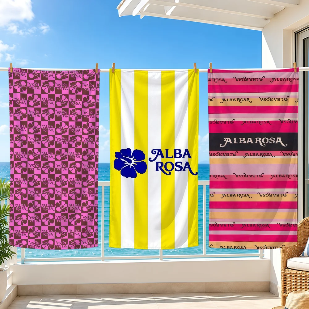 Fashion Print A-ALBA ROSA Towel Bath Beach Oversized Soft Ultra Absorbent Quick Drying Large Pool Travel Camping Bathroom