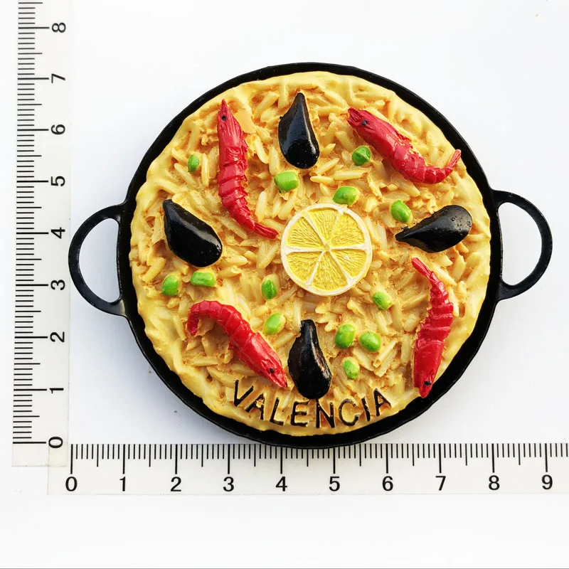 

Seafood Rice Style Fridge Magnet Cultural Landscape Message Stickers Resin Tourism Souvenir Crafts Decoration