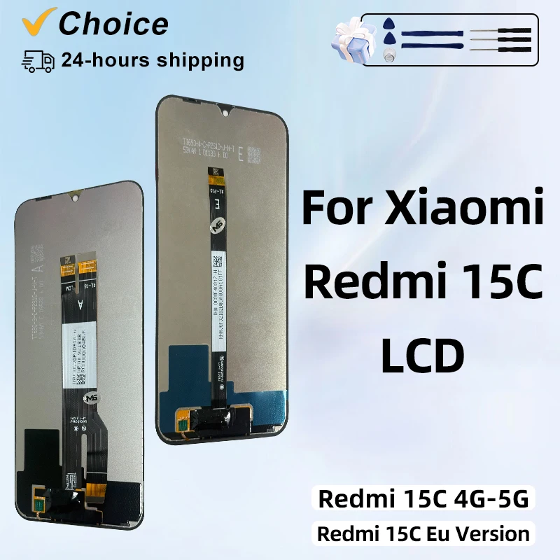 Screen For Xiaomi Redmi 15C 4G 5G LCD Display Touch Screen Digitizer With Frame 25078RA3EA 25078RA3EL 15C Eu Version LCD
