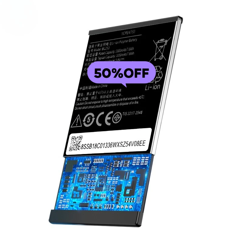 BL253 para Lenovo A1000/A2010/A2010-a Batería para teléfono móvil de alta calidad y alta capacidad reemplazo Grado A con herramientas 6