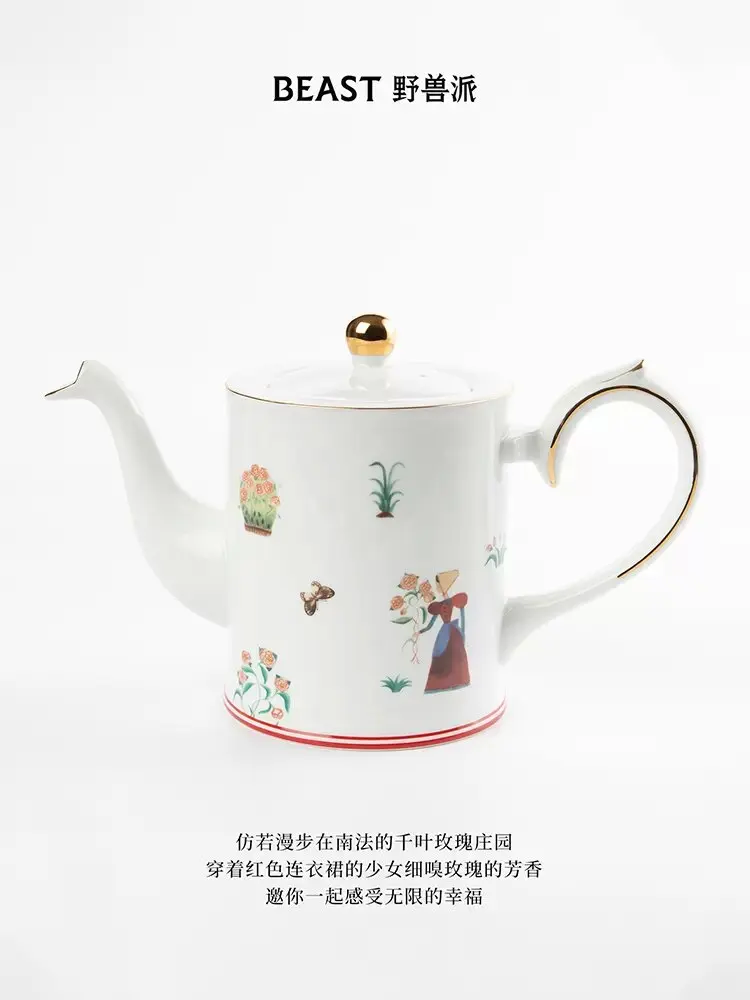 European Palace Bone China Coffee Cups and Saucers Set, Creative Wedding Gifts, Ceramic Tea Cup, Home Decor Accessories