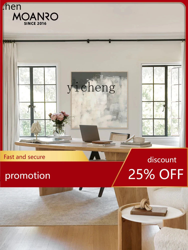 YFY Solid Wood Silent Style Special-Shaped Desk Workbench Long Desk Mid-Ancient Computer Desk