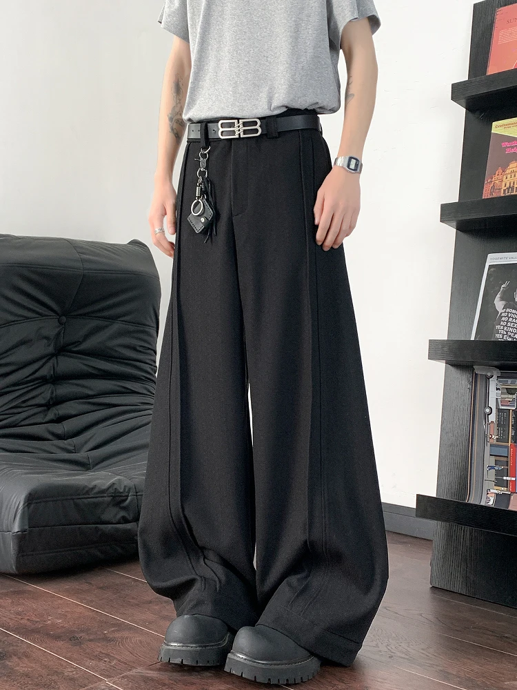 

Новые мужские повседневные брюки прямого кроя в корейском стиле, молодежные, свободные, длинные, весна 2025