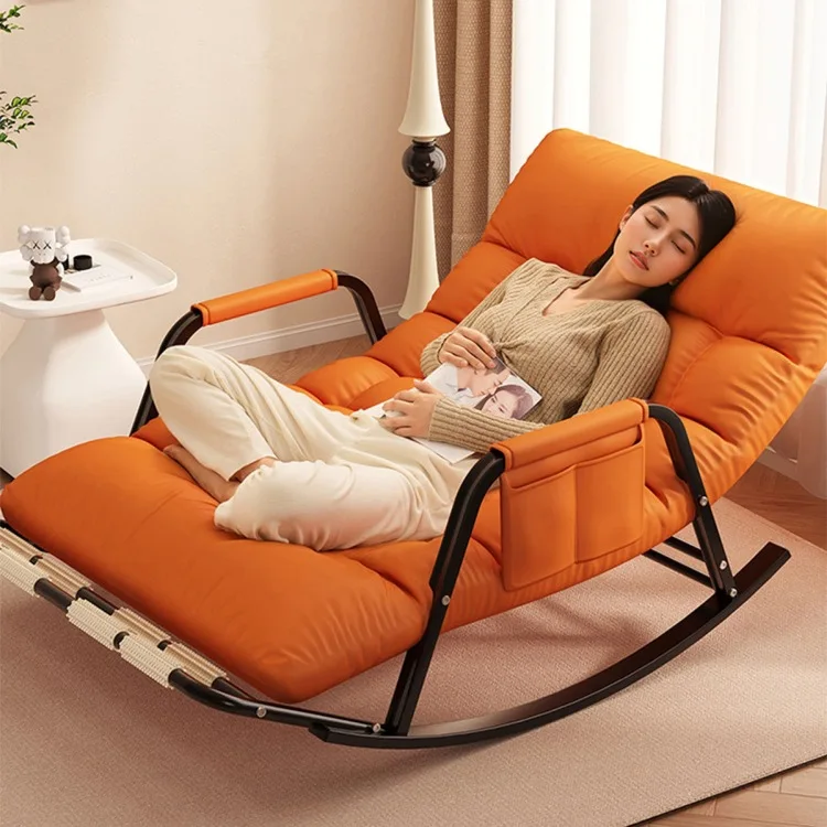 

Rocking recliner, adults, sleeping Internet celebrity double, lazy, sofa, balcony, living room, home