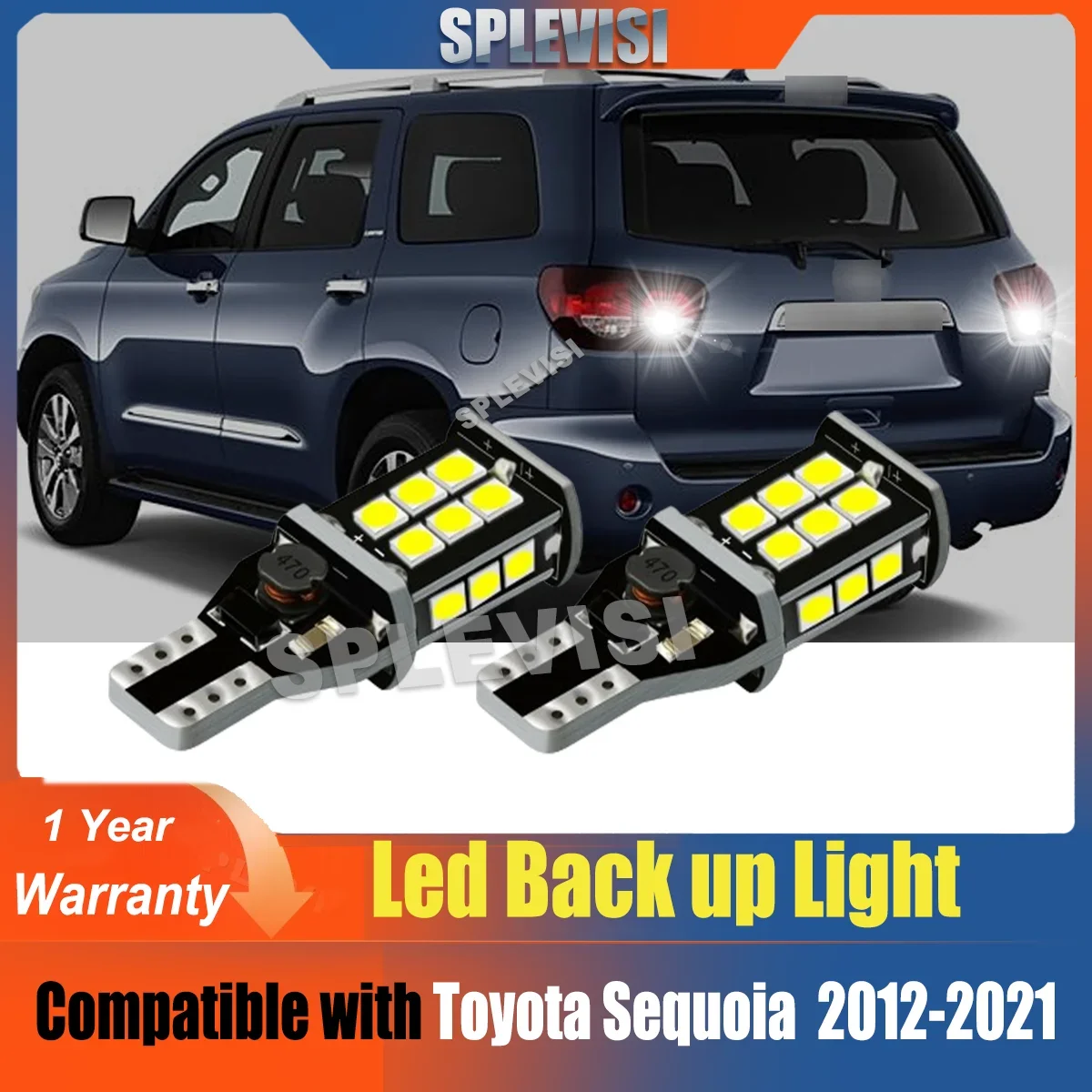 

Backup Light Reverse Bulb Replace Halogen for Toyota Sequoia 2001 2002 2003 2004 2005 2006 2007 2008 2009 2010 2011 2012-2021