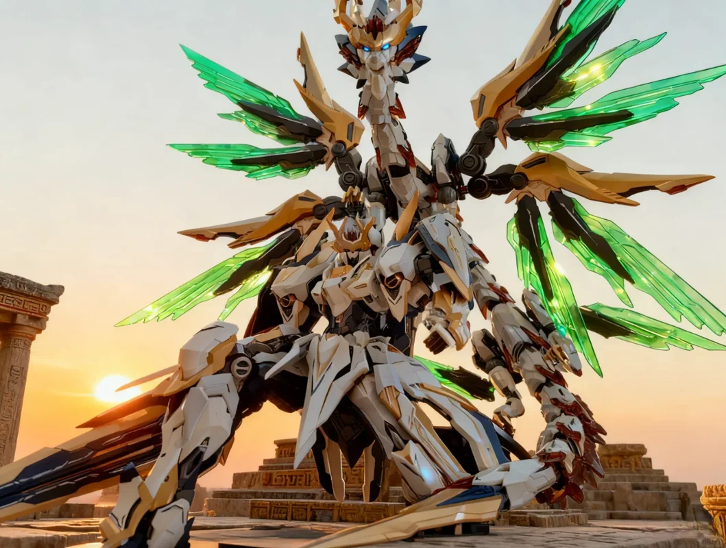 

In Stock Yuan Ling Huang Di Ying Loong 1/100 Mg Contains Platform And Water Stickers Alloy Skeleton Mecha Assembly Model Kit Toy