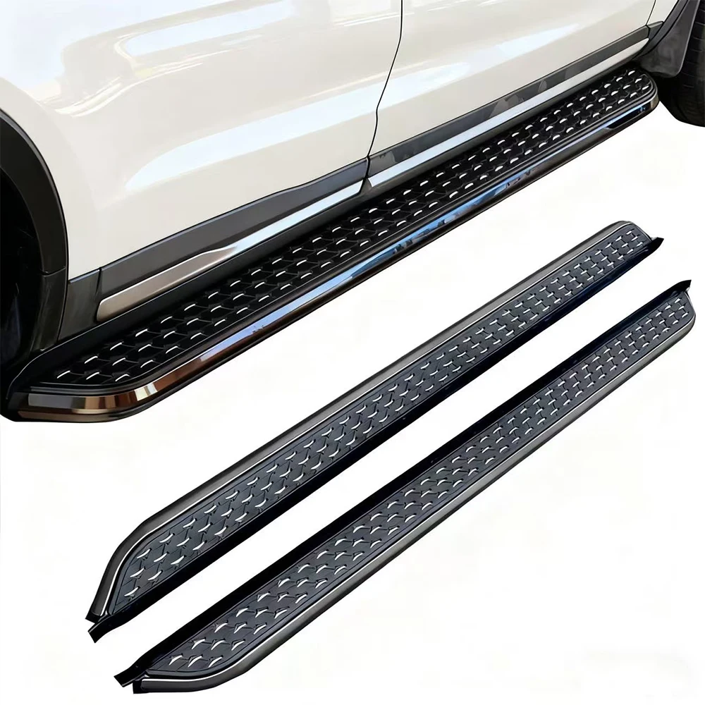 2PCS fit Aluminium Step Bars for Discovery 3 4 LR3 LR4 2004-2016 Running Boards Side Step Pedal No Drilling Accessories