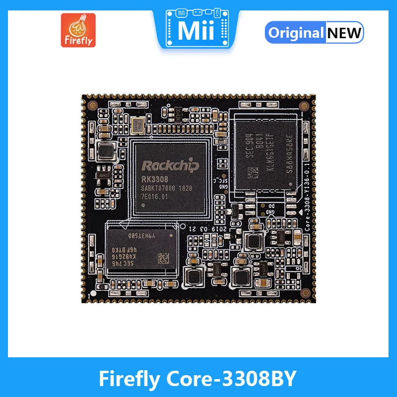 

Firefly Core-3308BY ROC-RK3308B-CC-Plus Mini PC; Mini computer; IoT Quad-Core 64-bit Core Board