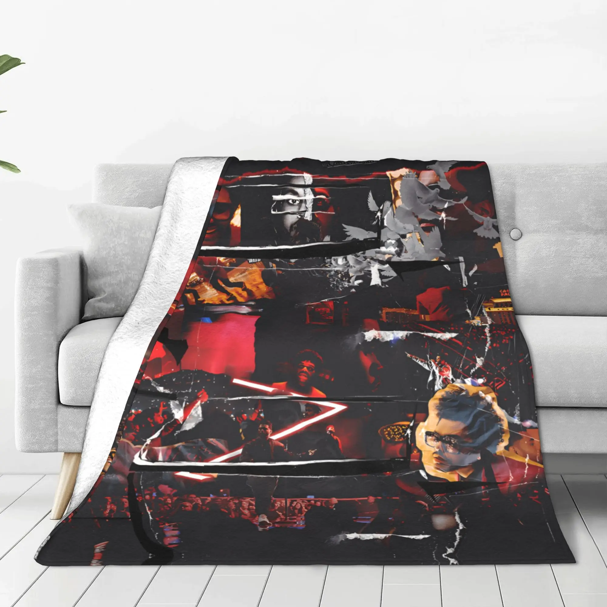 The Weeknds Rapper Singer Blankets Quality Soft Warm  Throw Blanket Winter Travel Living Room Fluffy Bedspread