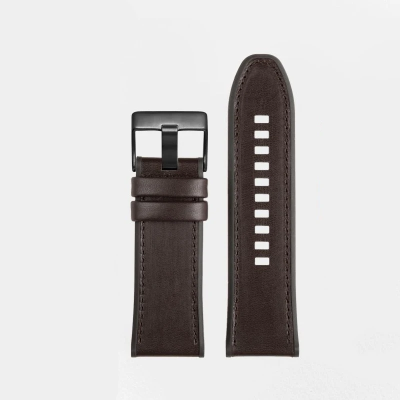 For Diesel large dial Black Warrior DZ7395 DZ4496 DZ7396 cowhide silicone bottom watch strap Watchband Bracelet men 28mm