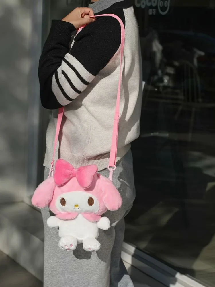 KT-muñecos de peluche de gato, melodía, perro con orejas grandes, monedero cruzado Diagonal, regalos de cumpleaños para niños