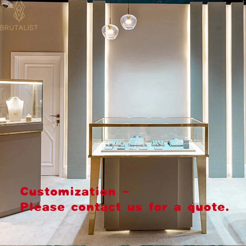

custom.Custom BRUTALIST SW-12 & Durable Jewelry Display with LED Lighting Retail Shops and Jewellery Store
