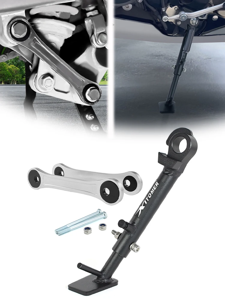 

Rear Lowering Links Suspension Linkage Drop Kits Motorcycle Adjustable Kickstand Side Stand YZF-R6 2006-2025 YZF R6 For Yamaha