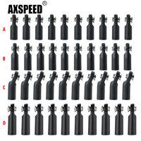 AXSPEED 10Pcs M4 Plastic Link Rod End Balls Joint Head Clock-wise Thread for TRX-4 Axial SCX10 Wraith 1/10 RC Car Upgrade Parts