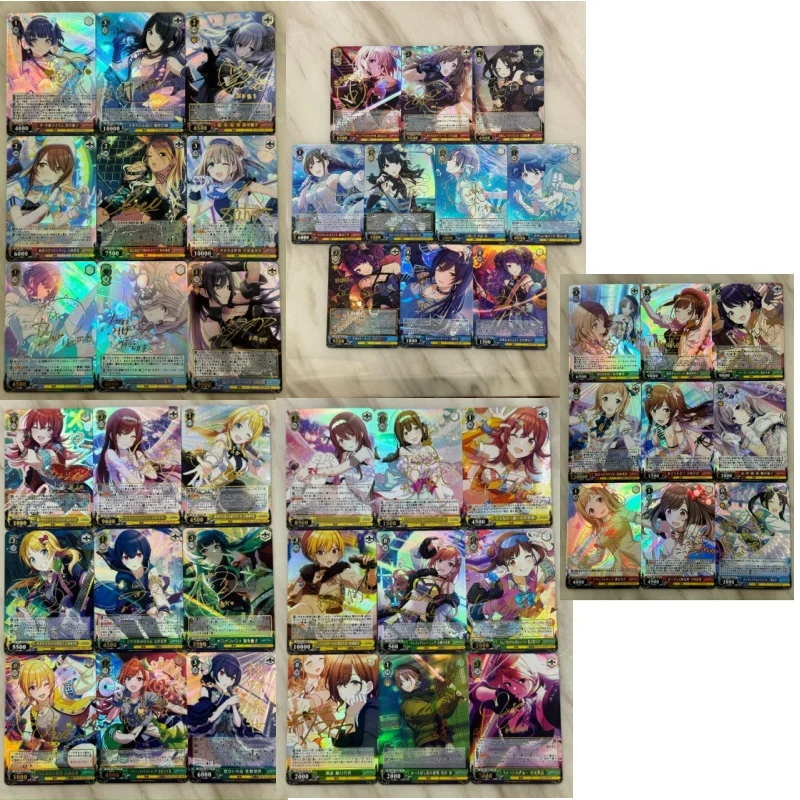 DIY The Idolm Ster Shiny Colors WS Signature Color Flash Card Asahi Serizawa Ayi Izumi Koito Tsukioka ACG Game Collection Card