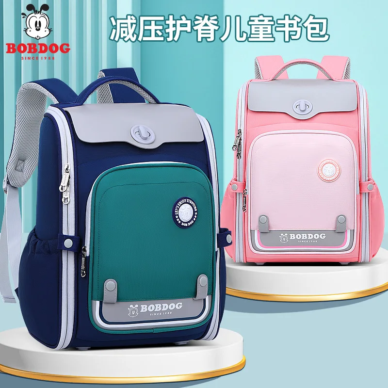 Spine-Protective Backpack for Grades 3-6,Large Capacity School Bag for Elementary Boys Girls,Ergonomic Kids Bookbag