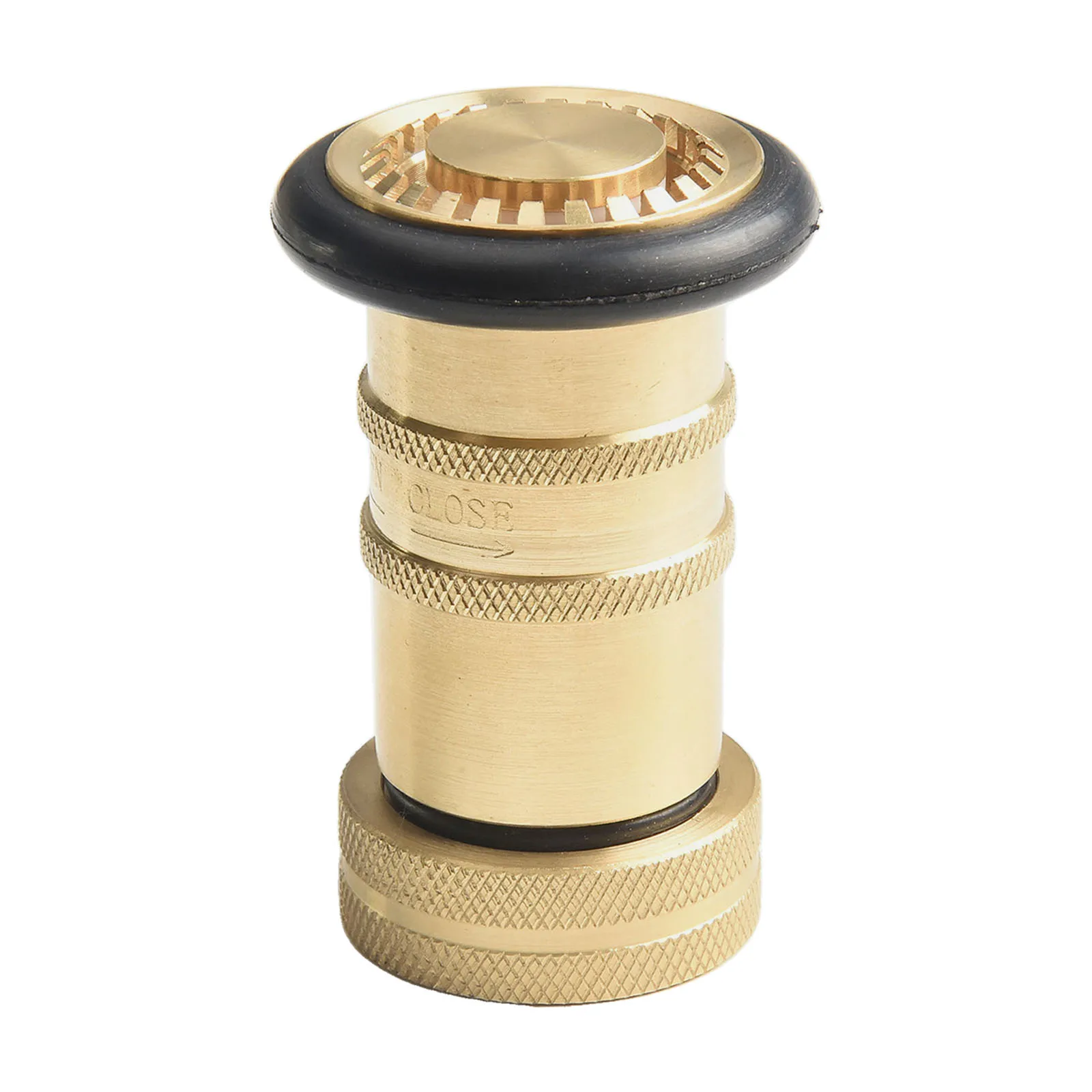 Brass Spray Nozzle Heavy Duty Fire Nozzle Leak-Free Connection Efficient Water Distribution Ergonomic Handle For Home Use