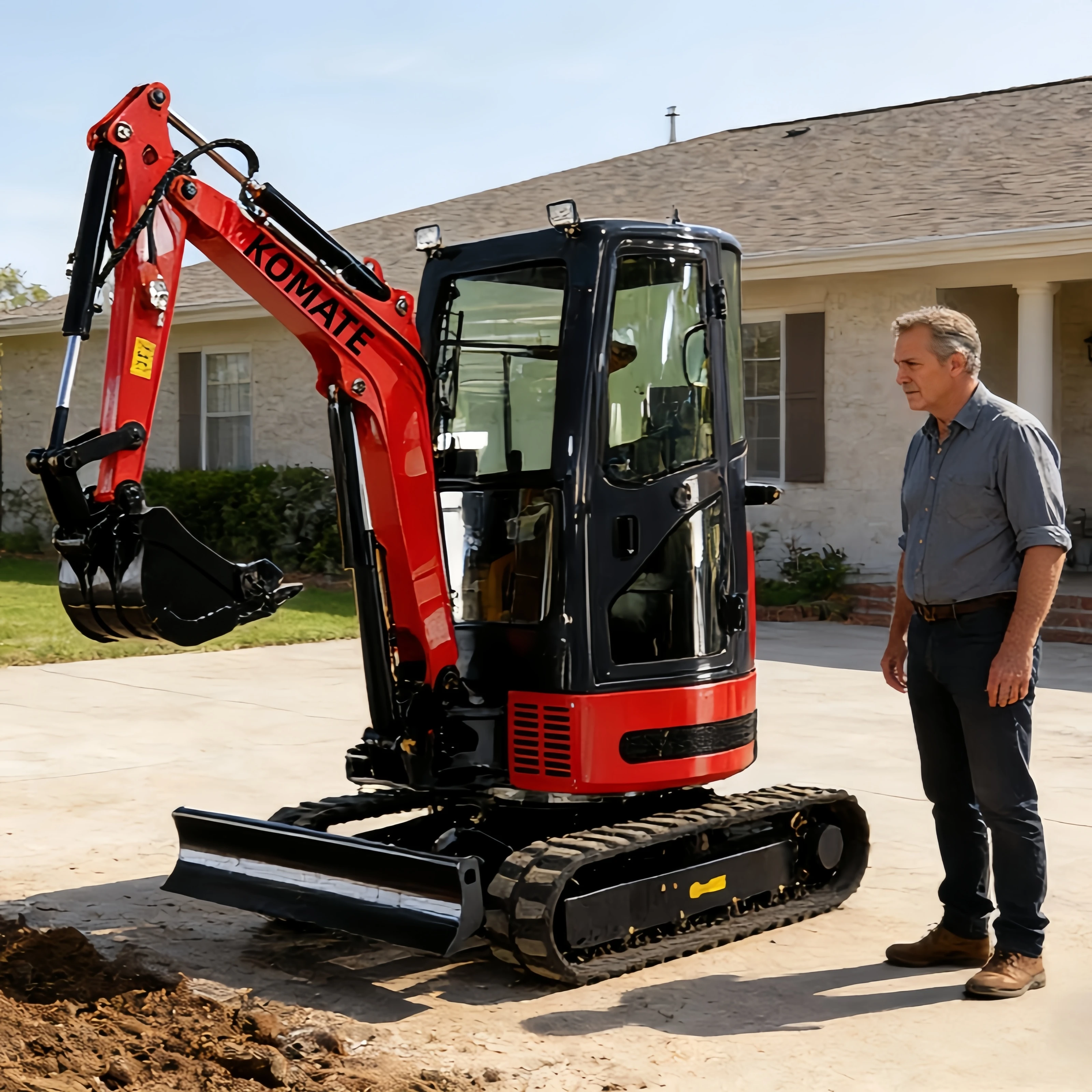 

Fast Delivery 1 Ton Digger 1.8 Ton Enclosed Cab Mini Excavator Garden Digger For Sale Can Be Used Multifunctional Customized