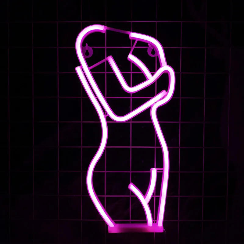 Sexy Lady Led Neon Sign Lights Wall Hanging Bar Pub Artwork Night Light Club Advertising Night Lights Party Decoration