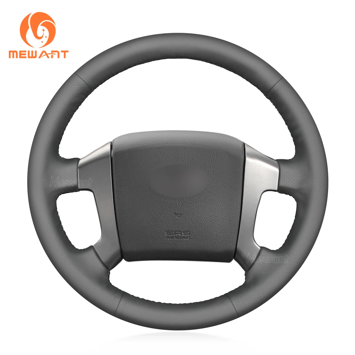 

MEWANT Gray Artificial Leather Grey Steering Wheel Covers for Kia Sorento 2002 2003 2004 2005 2006 2007 2008 2009-2010