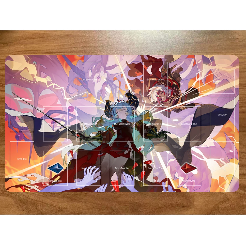 

Yu-Gi-Oh Playmat Blazing Cartesia The Virtuous Fallen of Albaz YGO KMC TCG YuGiOh Mat M-485