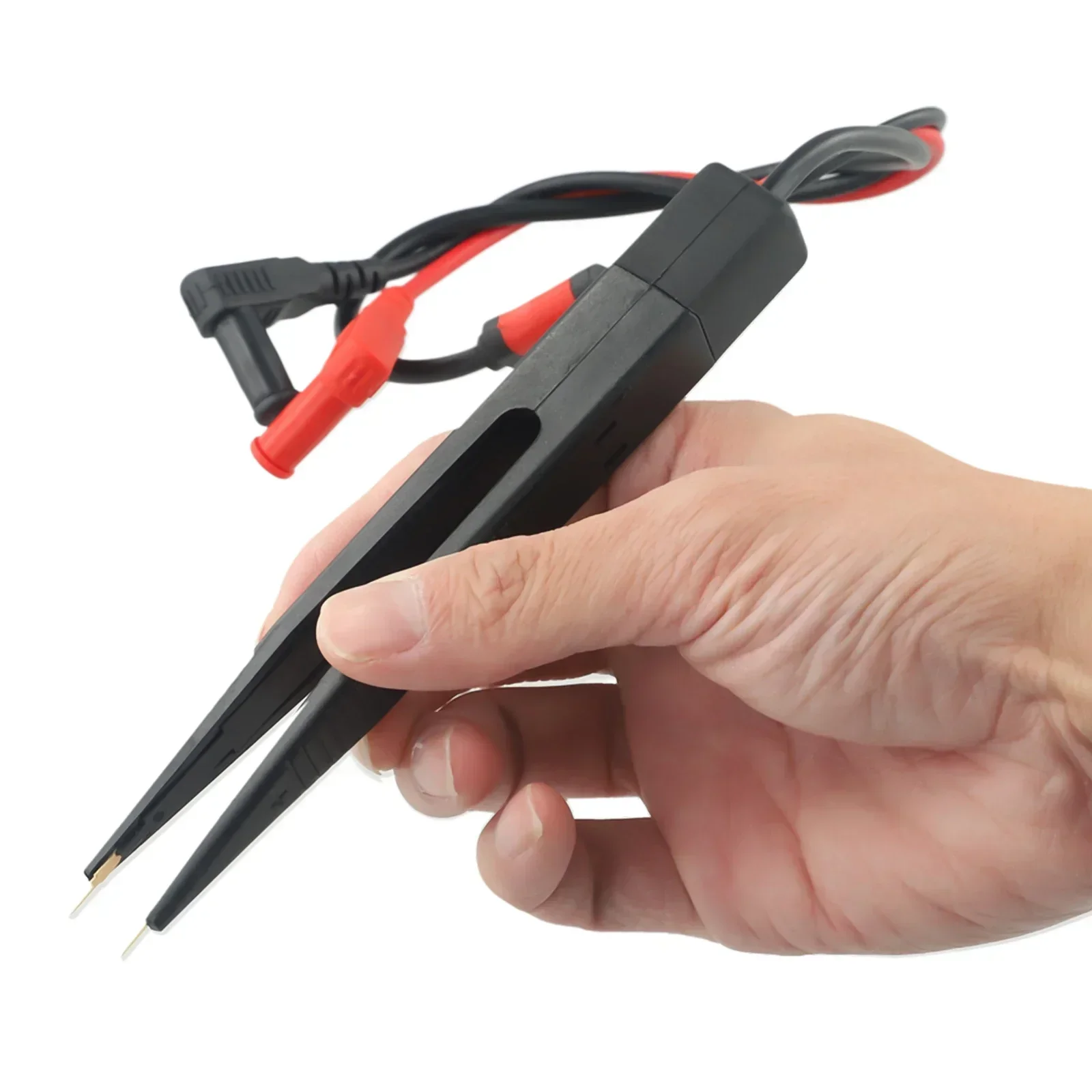 

Brand New High Quality Practical Chip Test Clip Test Pen Probe Tweezers 250V Clip Multimeter Plastic Accessories