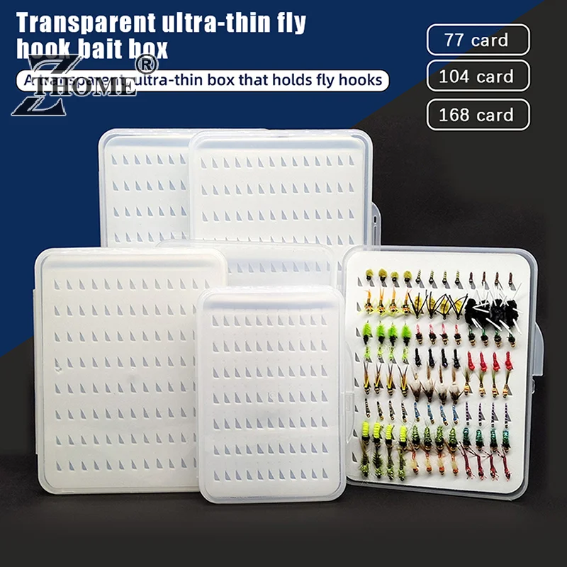 1Pc S/M/L Micro Flies And Midges Nymph Slim Fly Box With Foam Fly Fishing Lure Box Fishing Tackle Fish Hook Fishing Fly Box