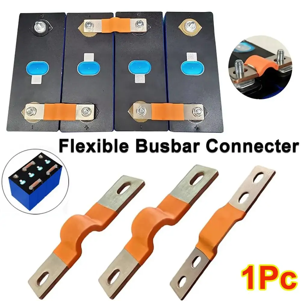 New Hole to Hole 56mm 280Ah Battery Cells Connector 2mm M6 Posts Straps Flexible Busbar Copper Bar